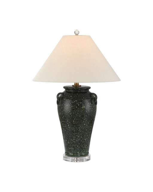 Currey and Company - 6000-1032 - One Light Table Lamp - Junko - Green/Clear