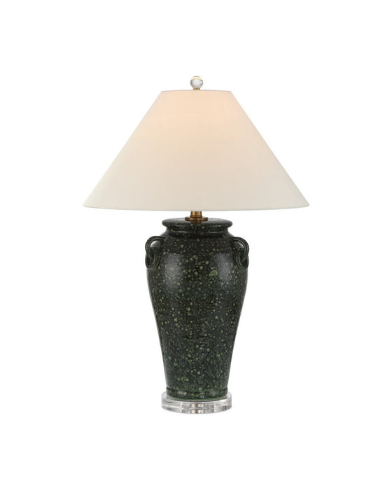 Currey and Company - 6000-1032 - One Light Table Lamp - Junko - Green/Clear