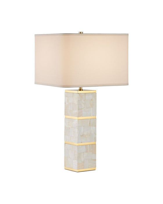 Currey and Company - 6000-1033 - One Light Table Lamp - Casey - Natural/Brass