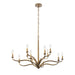 Metropolitan - N3318-891 - 12 Light Chandelier - Dorianne - Textured Dusken Brass