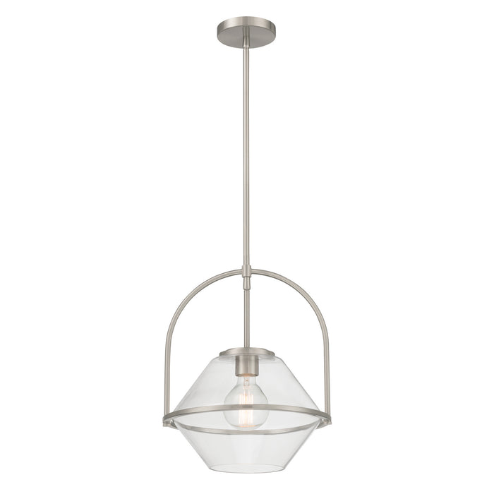 Minka-Lavery - 11895-84 - One Light Pendant - Coralyn - Brushed Nickel