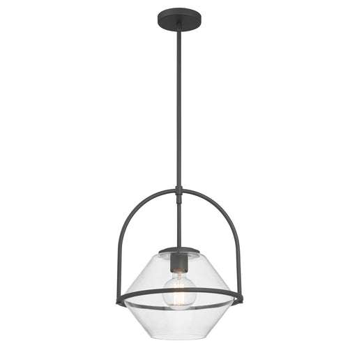 Coralyn One Light Pendant Dark Matte Black