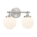 Minka-Lavery - 12012-84 - Two Light Vanity - Ortesa - Brushed Nickel