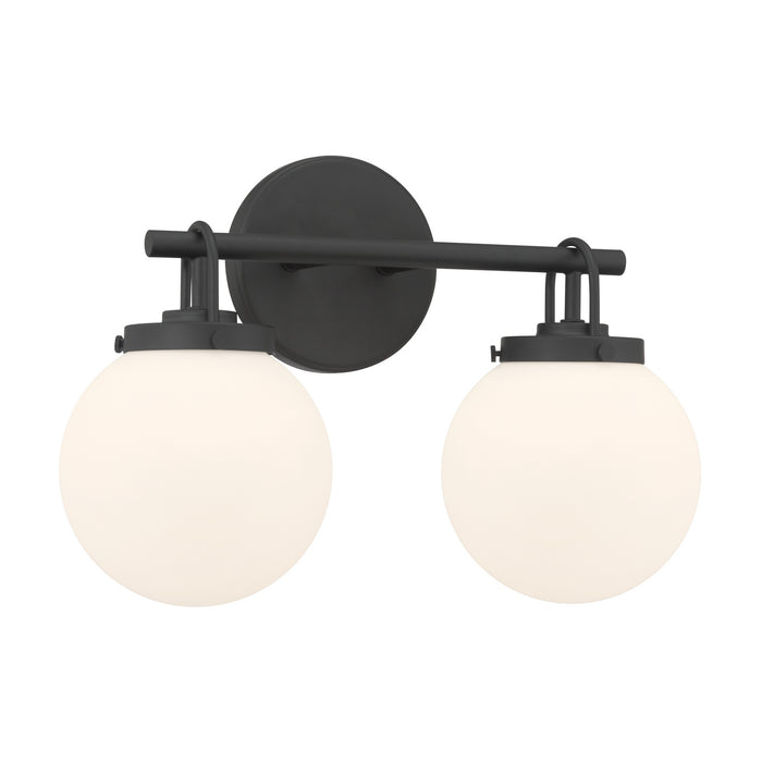Minka-Lavery - 12012-899 - Two Light Vanity - Ortesa - Dark Matte Black