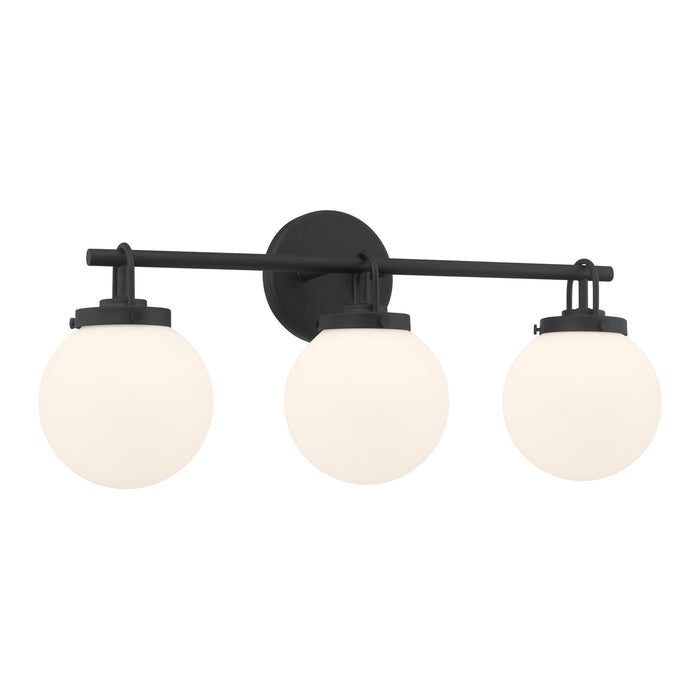 Minka-Lavery - 12013-899 - Three Light Vanity - Ortesa - Dark Matte Black