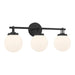 Minka-Lavery - 12013-899 - Three Light Vanity - Ortesa - Dark Matte Black
