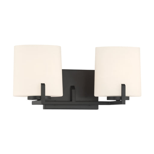 Mirelle Two Light Vanity Dark Matte Black