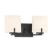 Minka-Lavery - 12432-899 - Two Light Vanity - Mirelle - Dark Matte Black