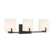 Minka-Lavery - 12433-899 - Three Light Vanity - Mirelle - Dark Matte Black