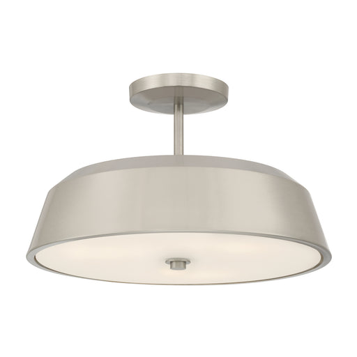 Trellwyn Three Light Semi-Flush Mount Brushed Nickel