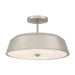 Minka-Lavery - 12625-84 - Three Light Semi-Flush Mount - Trellwyn - Brushed Nickel