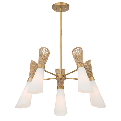 Vantrel Five Light Chandelier Legacy Brass