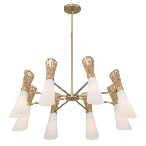 Vantrel Eight Light Chandelier Legacy Brass