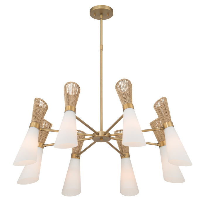 Minka-Lavery - 14266-732 - Eight Light Chandelier - Vantrel - Legacy Brass