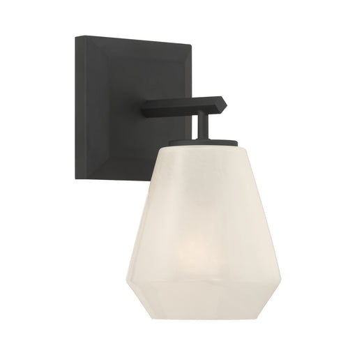 Siena One Light Bath Sconce Dark Matte Black
