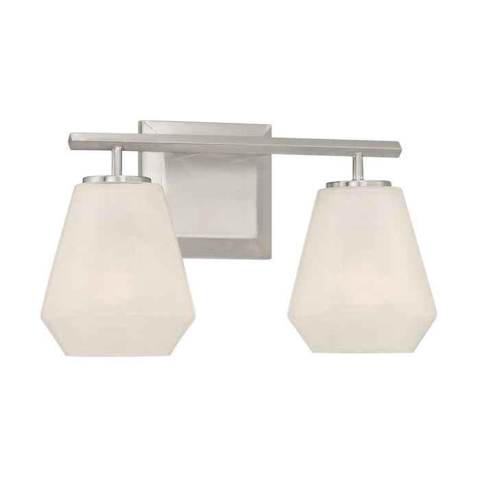 Minka-Lavery - 14372-84 - Two Light Vanity - Siena - Brushed Nickel