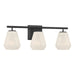 Minka-Lavery - 14373-899 - Three Light Vanity - Siena - Dark Matte Black