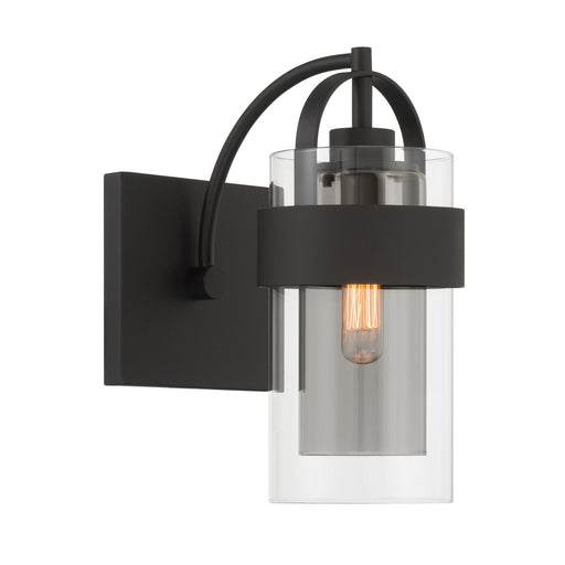 Ravik One Light Bath Sconce Dark Matte Black