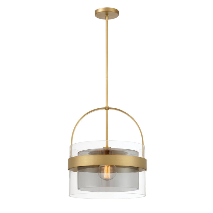 Minka-Lavery - 1916-732 - One Light Convertible Pendant/Semi-Flush Mount - Ravik - Legacy Brass