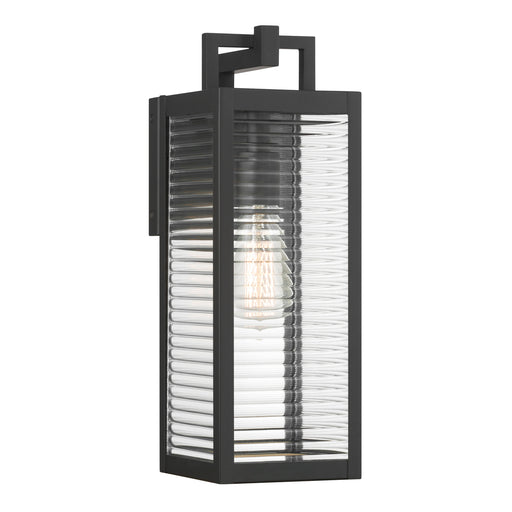 Edgewood One Light Outdoor Wall Sconce Dark Matte Black