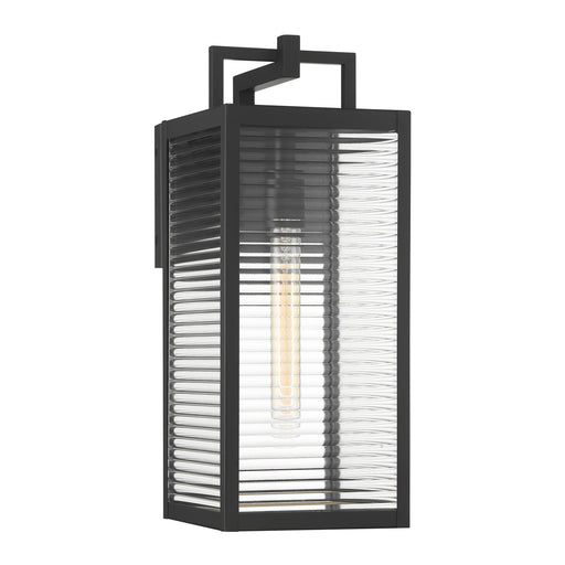 Edgewood One Light Outdoor Wall Sconce Dark Matte Black