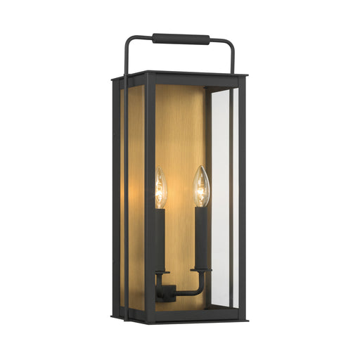 Aberdeen Two Light Outdoor Wall Sconce Sand Coal Black