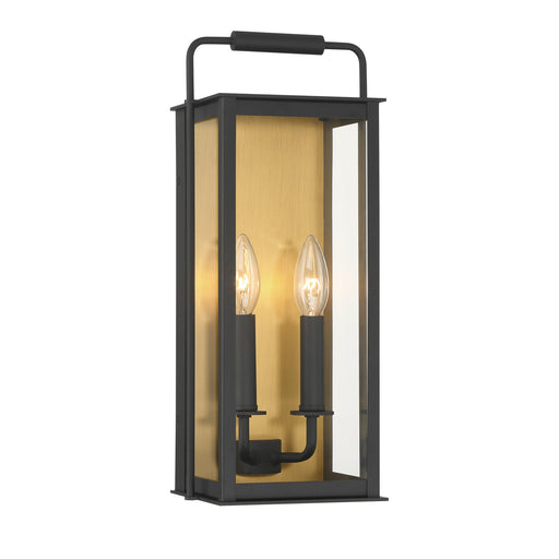 Aberdeen Two Light Outdoor Wall Sconce Sand Coal Black