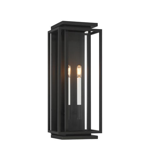 Stratford Two Light Outdoor Wall Sconce Dark Matte Black