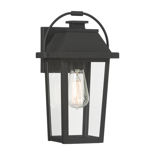Branwyn One Light Outdoor Wall Lantern Sand Coal Black