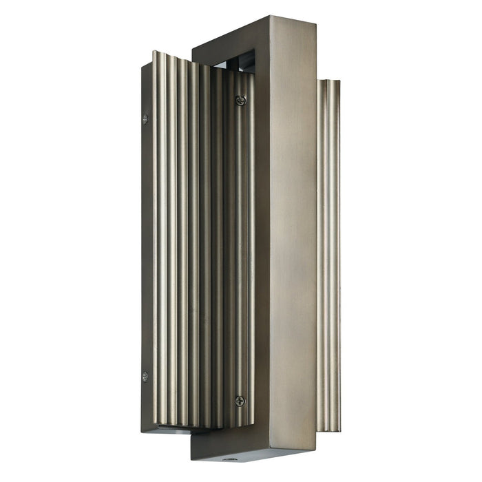 Thesis - 207067A - LED Exterior Wall Sconce - Jubilee - Forged Bronze