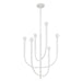 Thesis - 207252A - LED Chandelier - Dahlia - Plaster White