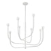 Thesis - 207253A - LED Chandelier - Dahlia - Plaster White