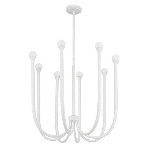 Dahlia LED Chandelier Plaster White