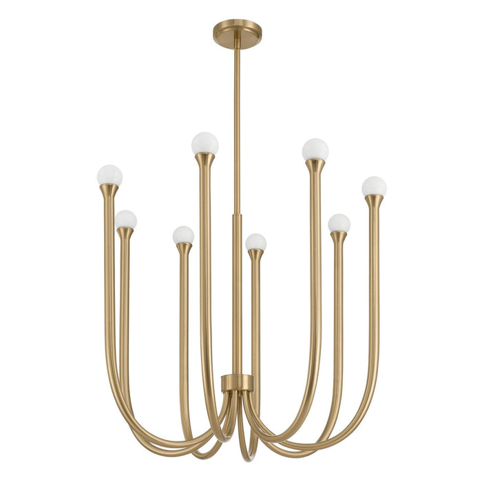 Thesis - 207258A - LED Chandelier - Dahlia - Brass