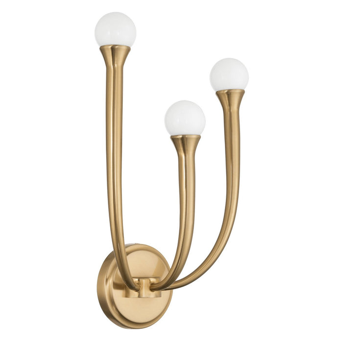 Thesis - 207259A - LED Wall Sconce - Dahlia - Brass
