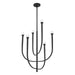 Thesis - 207261A - LED Chandelier - Dahlia - Plaster Black