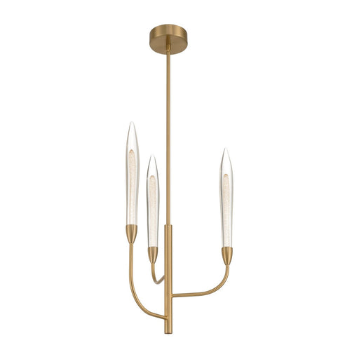 Calle LED Chandelier Brass