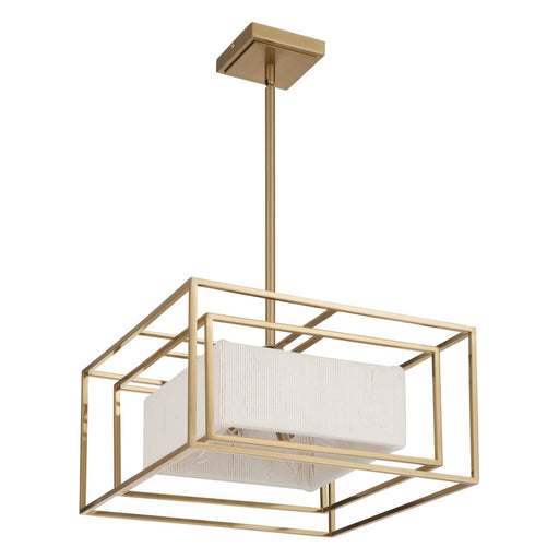 Thesis - 207272A - Four Light Convertible Pendant - Abbey - Brass