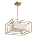 Thesis - 207272A - Four Light Convertible Pendant - Abbey - Brass