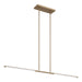 Thesis - 207283A - LED Linear Chandelier - Overture - Champagne Bronze