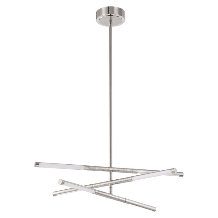 Thesis - 207284A - LED Convertible Chandelier - Overture - Polished Nickel