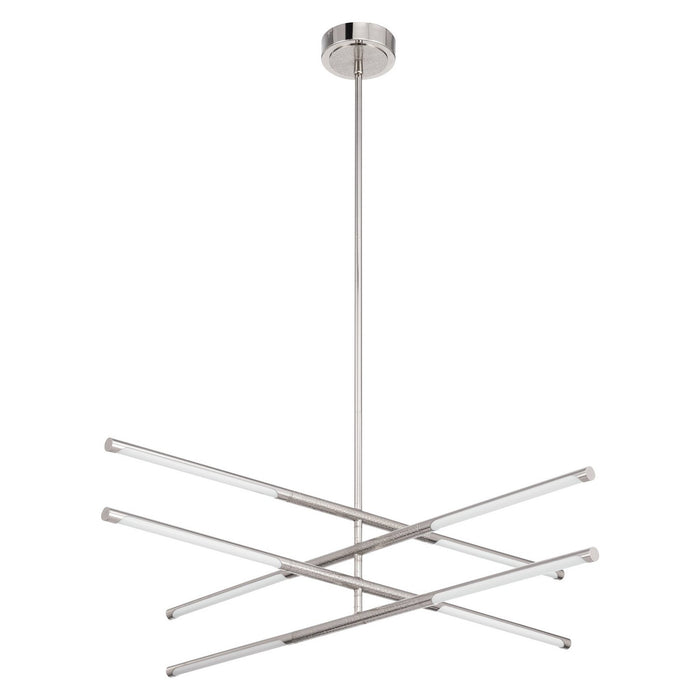 Thesis - 207285A - LED Convertible Chandelier - Overture - Polished Nickel