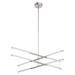 Thesis - 207285A - LED Convertible Chandelier - Overture - Polished Nickel