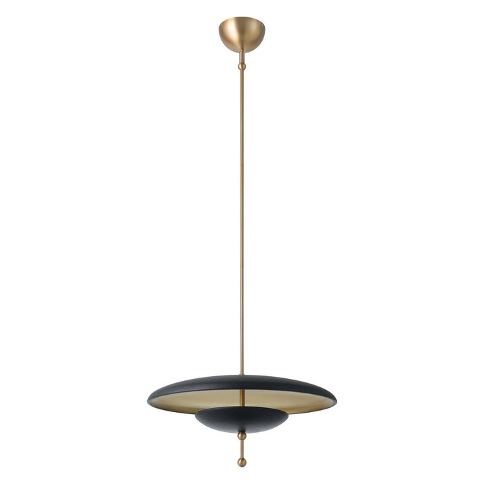 Thesis - 207294A - LED Convertible Pendant - Sinclair - Champagne Gold, Black