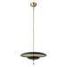 Thesis - 207294A - LED Convertible Pendant - Sinclair - Champagne Gold, Black