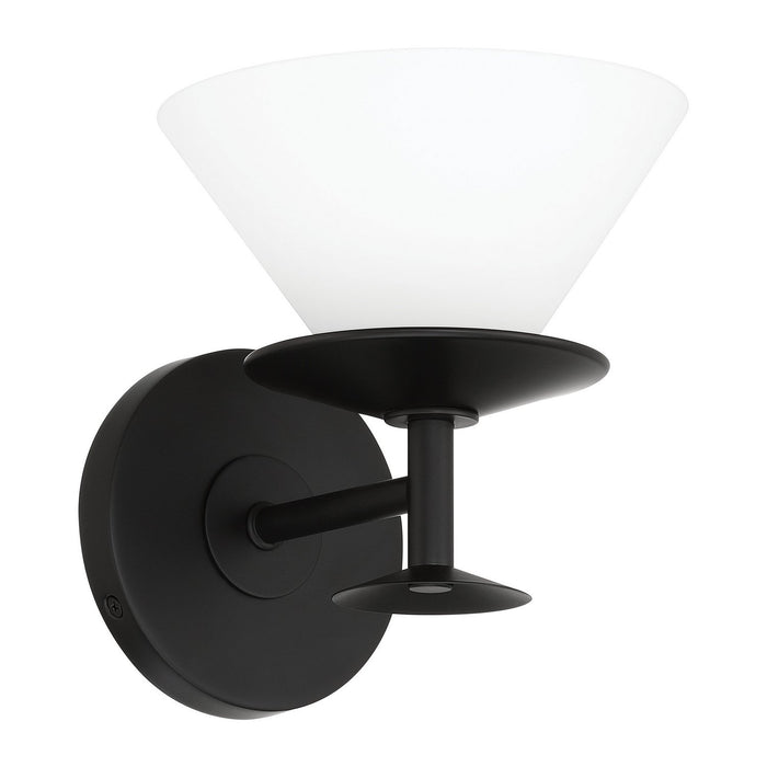 Thesis - 207322A - One Light Vanity - Tremolo - Matte Black, Champagne Gold