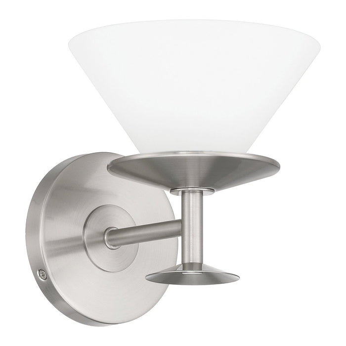 Thesis - 207327A - One Light Vanity - Tremolo - Brushed Nickel, Polished Nickel