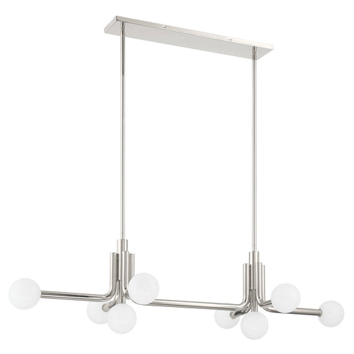 Stockholm LED Linear Chandelier Polished Nickel