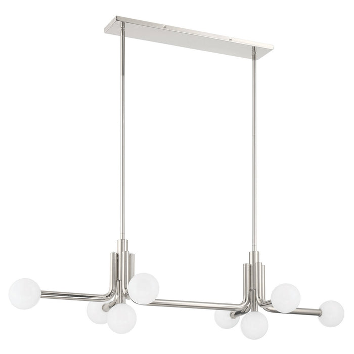 Thesis - 207351A - LED Linear Chandelier - Stockholm - Polished Nickel