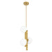Thesis - 207377A - LED Pendant - Julep - Brushed Gold